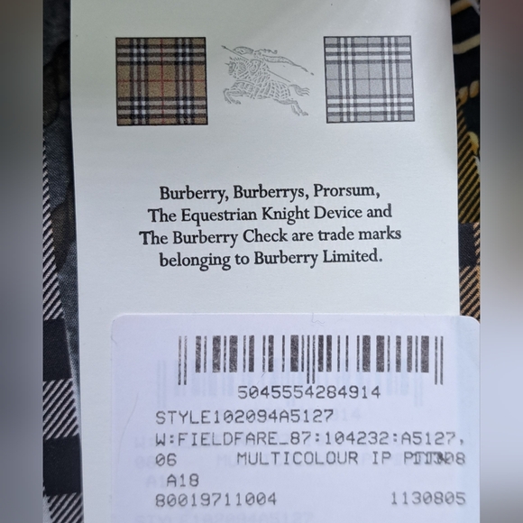 NWT Burberry Women's Shirt Button Up Dress Shirt Check Fieldfare 6 US - Picture 15 of 16